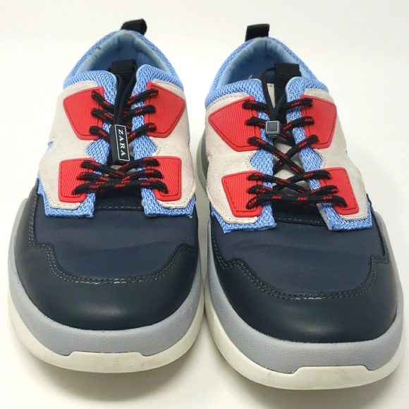 Zara Fashion Sneakers Suede Athletic Shoes Size 38 US 7.5 - Picture 2 of 12